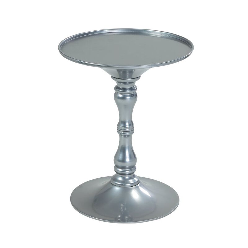 Pangea Home Bishop Side Table Silver