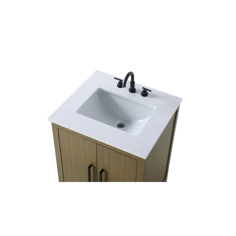 Elegant Kitchen and Bath 24 Inch Single Bathroom Vanity In Chestnut Brown