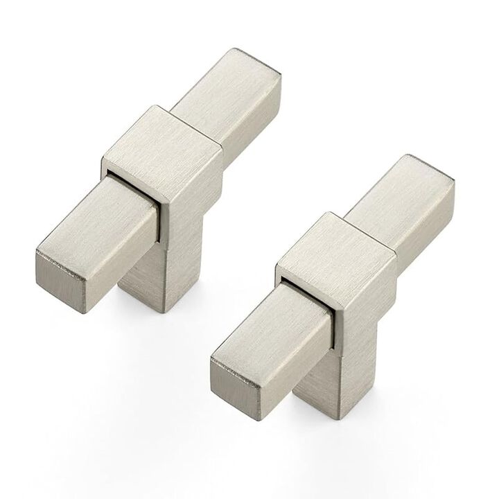 Ravinte Decor 20 Pack Brushed Nickel Cabinet Handles - 2"" Overall Length Cabinet Pulls Drawer Pulls Cabinet Hardware Kitchen Ha