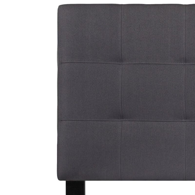 Flash Furniture Tufted Upholstered Twin Size Headboard in Dark Gray Fabric image number 3