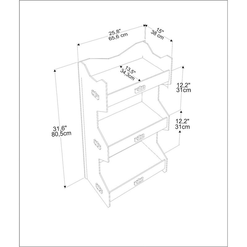 Decorotika Fesa Bookcase
