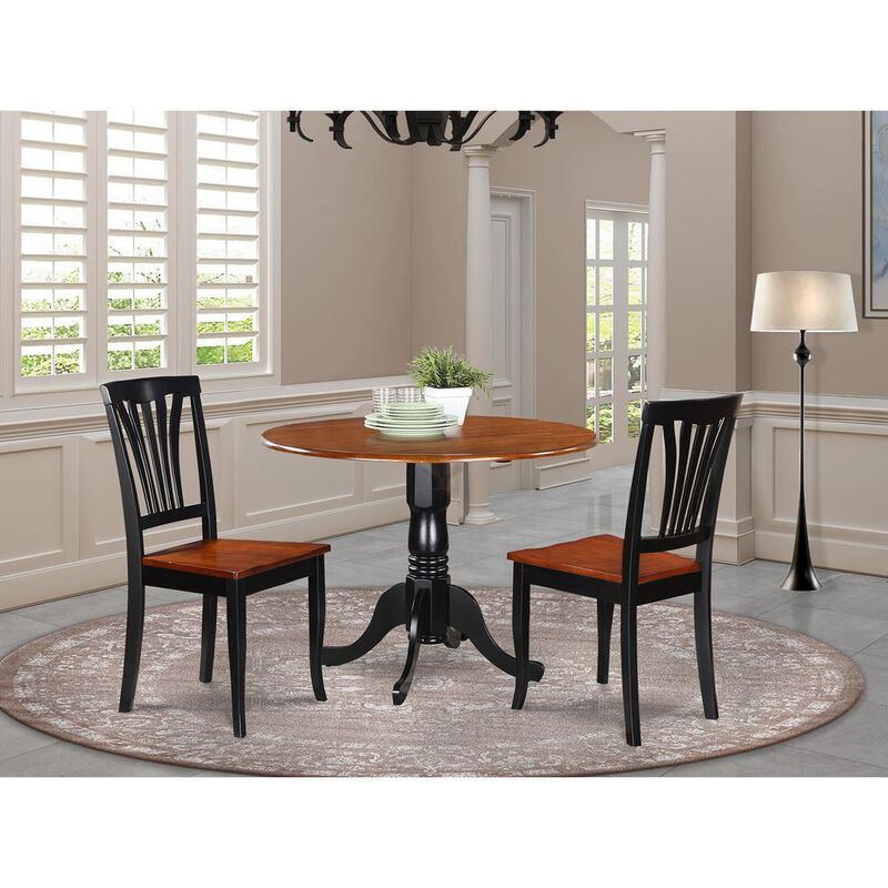 3 Pc Kitchen nook Dining set-Kitchen Table and 2 Kitchen Chairs