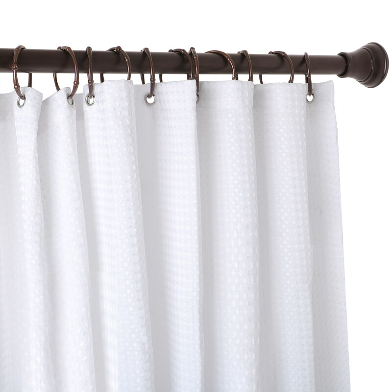 Rust-Proof Shower Curtain Hooks with Clasp Closure, Set of 12 image number 3