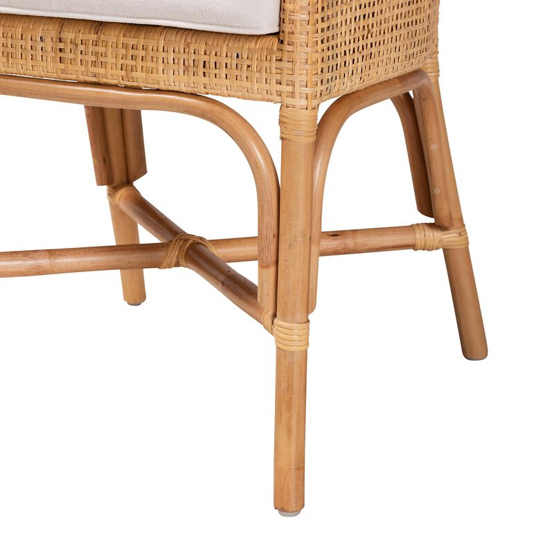 Bali & Pari Bella Modern Natural Rattan Dining Chair