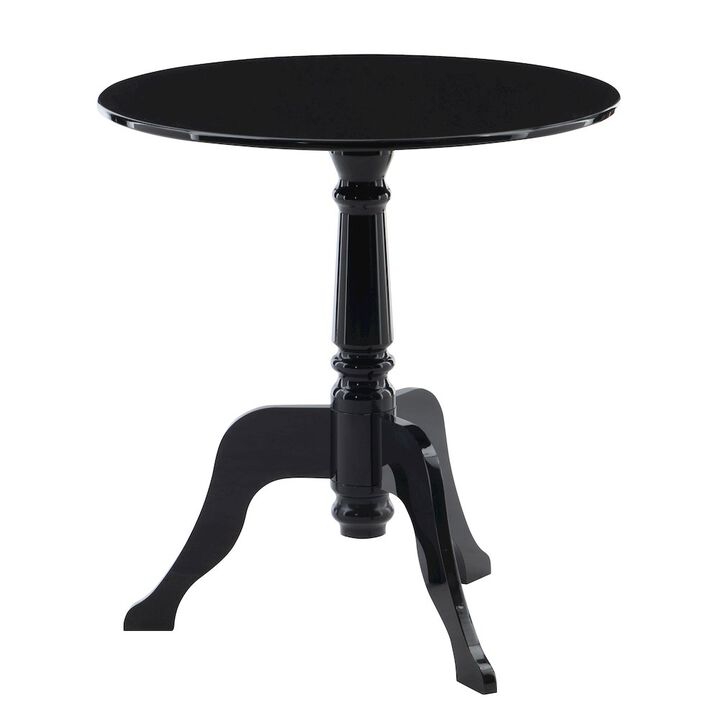 Linon Black Acrylic End Table