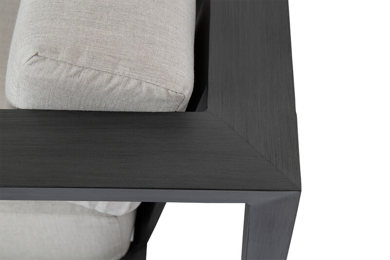 Redondo Club Chair in Cast Silver, No Welt