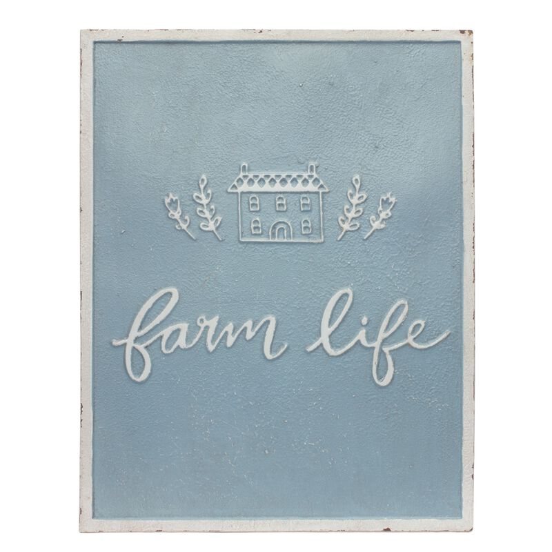 Farm Sign Rustic Decorative Wall Art for Home or Garden Decor (Set of 2)