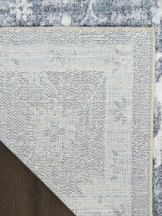 Astra Machine Washable ASW19 Denim 3'3" x 5' Rug