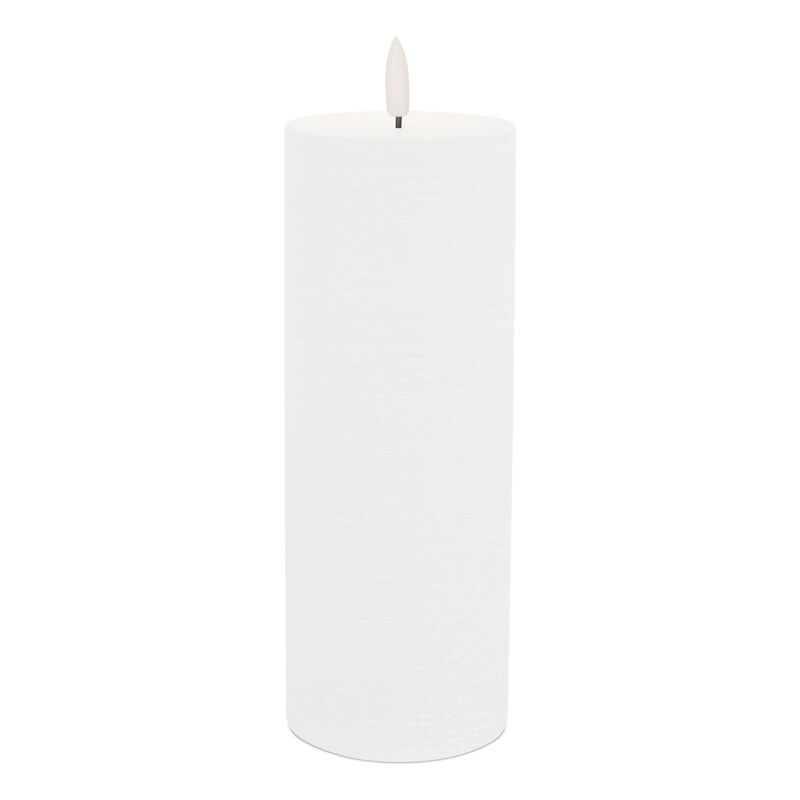 HomeRoots Set of Two Unscented Candle Flameless Pillar Candles image number 2
