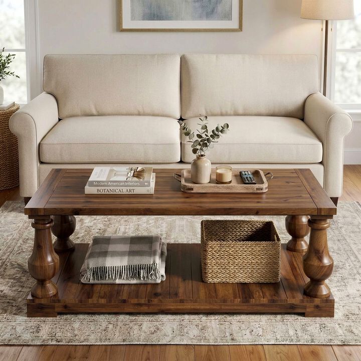 Zebwos Farmhouse Coffee Table