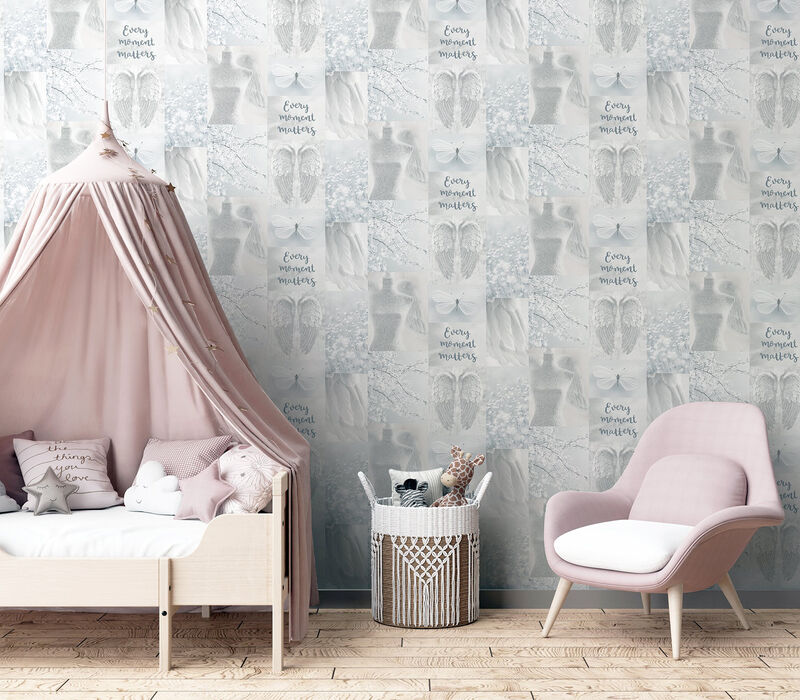 Chou Light Grey Inspirational Wallpaper image number 5