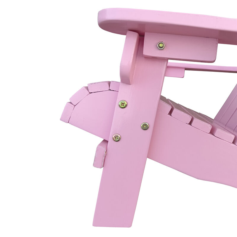 Kid's Rocking Chair Outdoor or indoor Wood children Adirondack chair,pink