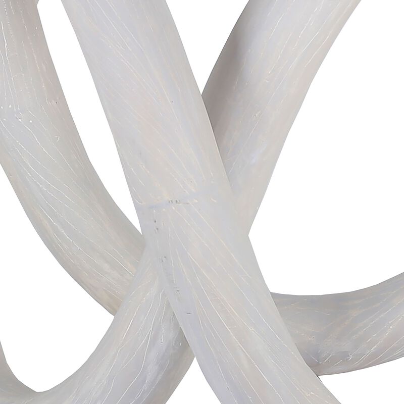 Knotty White Dining Table