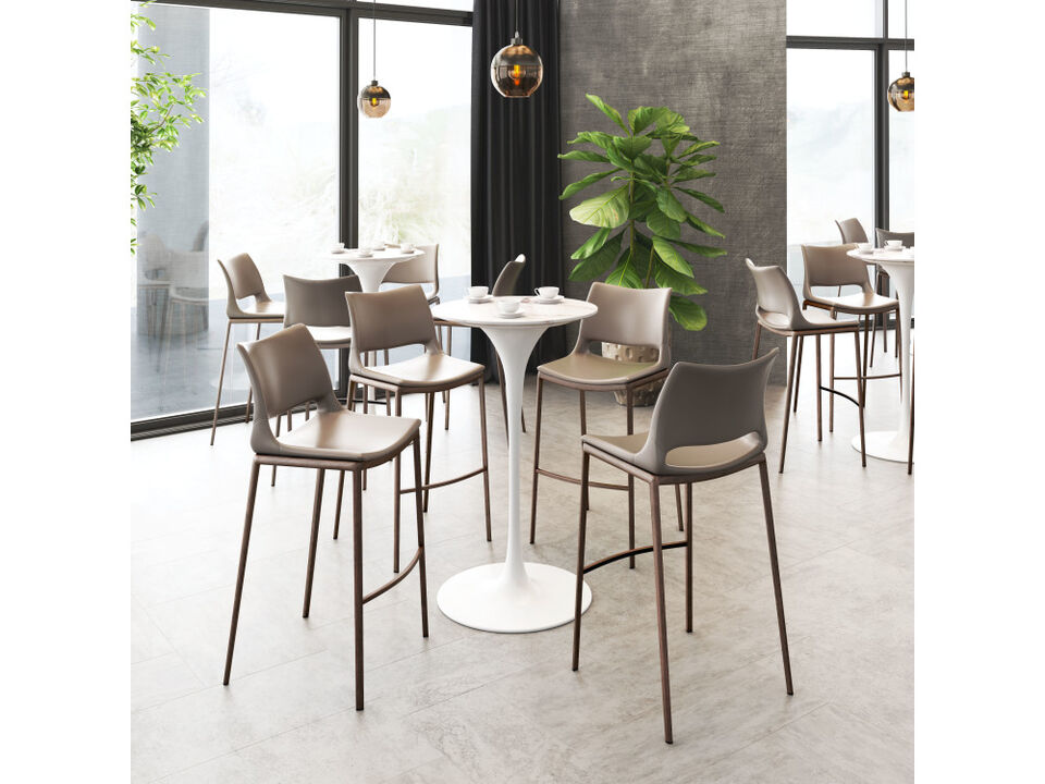 Ace Barstool (Set of 2) Brown & Walnut