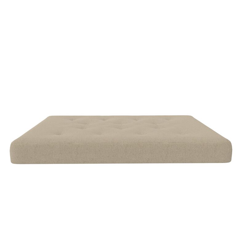 Atwater Living Bria 8" Independently Encased Coil Futon Mattress, Polyester Linen, Full