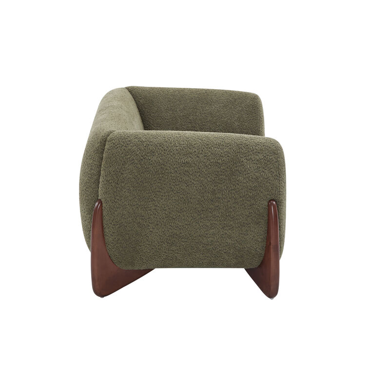 Christopher Knight Home Evat 63" Boucle Fabric Loveseat