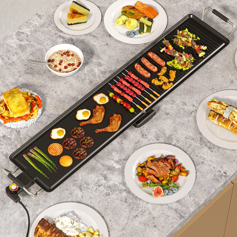 Extra Large Nonstick Electric Griddle with Dual Cooking Surface and Temperature Control image number 1