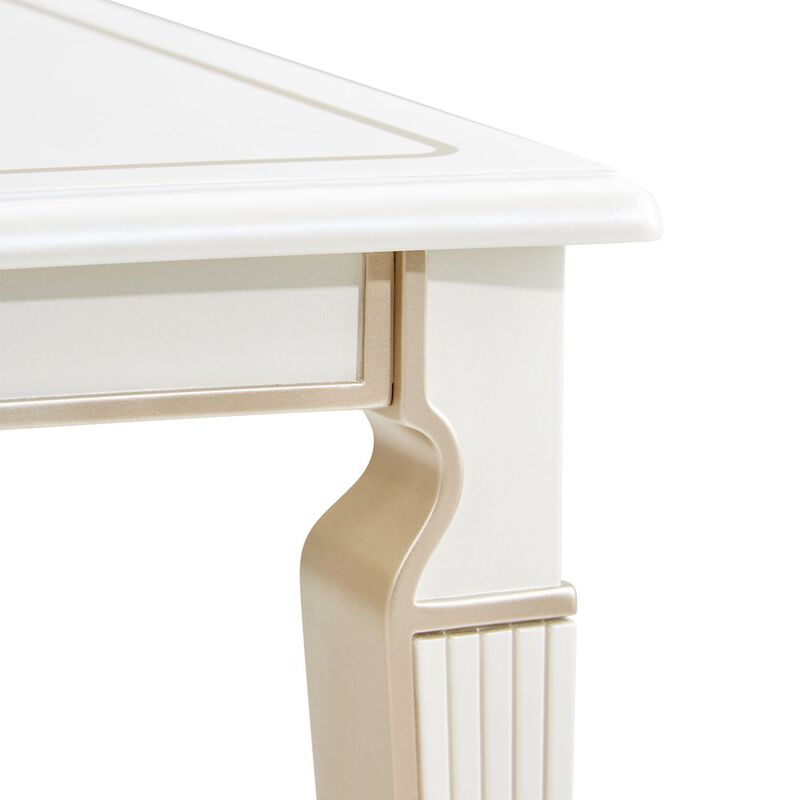 Michael Amini La Marisia End Table - Creamy Pearl