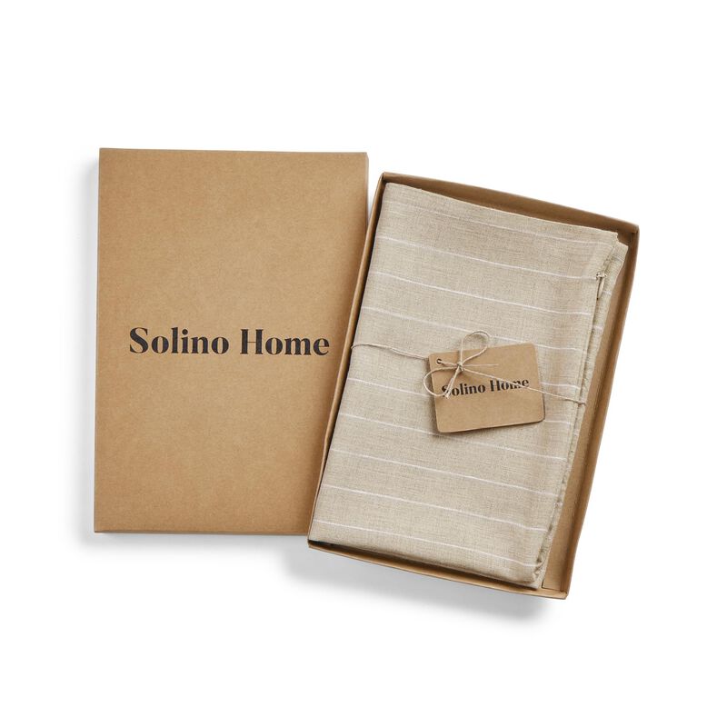 Solino Home 100% Pure Linen Pillow Cover - Montauk