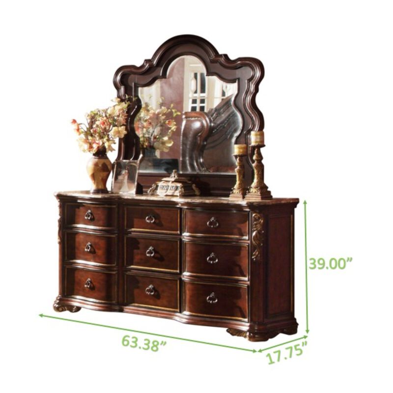 Streamdale Bella Nightstand Dark Walnut