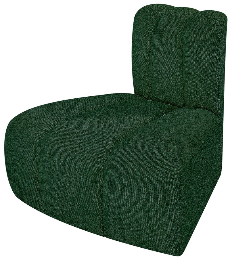 Meridian Furniture Arc Black Boucle Fabric Reverse Corner image number 5
