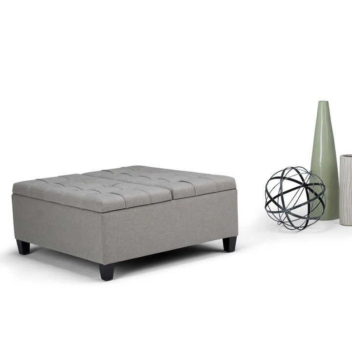 Harrison 36 inch Wide Transitional Square Coffee Table
