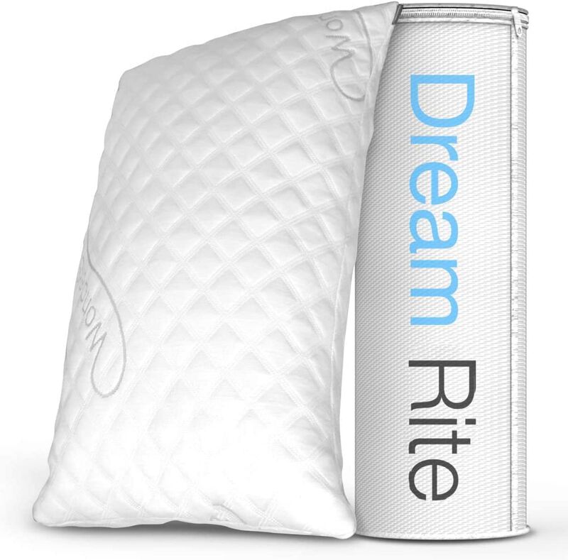 WonderSleep Dream Rite Shredded Memory Foam Pillow Series Luxury Adjustable Loft Home Pillow Hotel Collection Grade Washable Rem