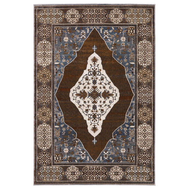 HomeRoots Medallion Area Rug