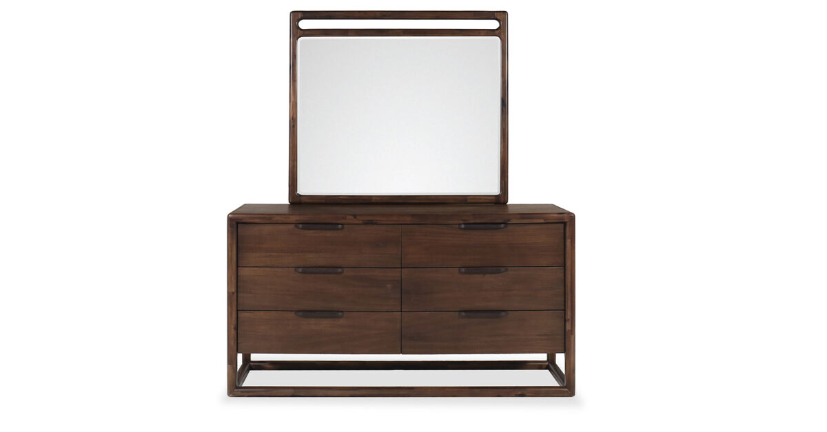 Sol Brown Spice Dresser & Mirror