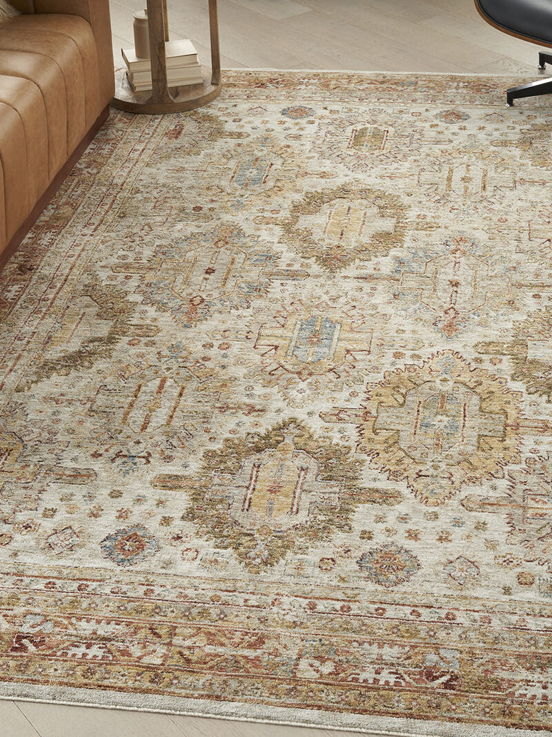 Sahar SHR01 Ivory/Multicolor 7'10" x 10'4" Rug