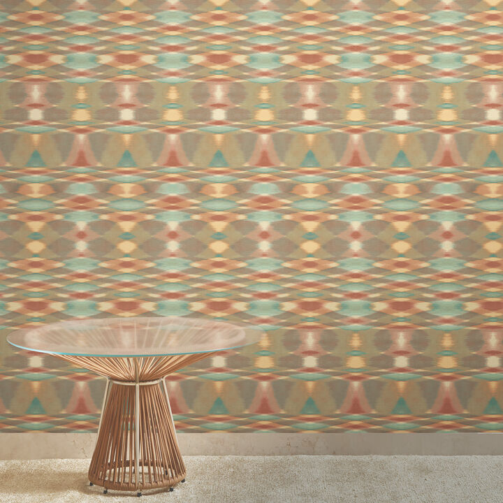 Sunrise Flame Brown Wallpaper
