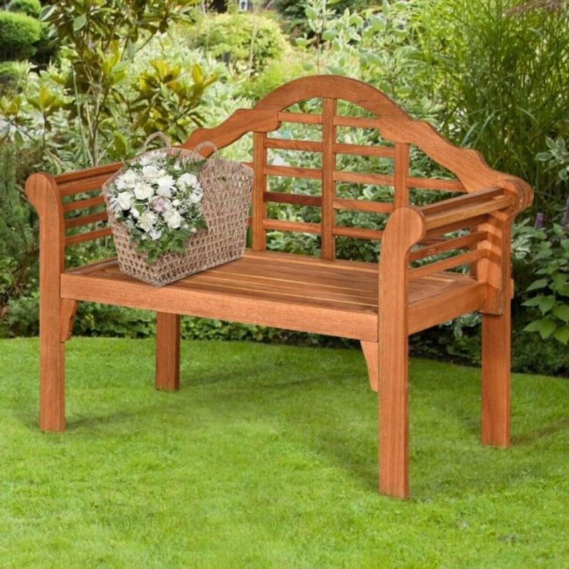 Hivvago FarmHome Folding 2 Seater Garden Eucalyptus Bench