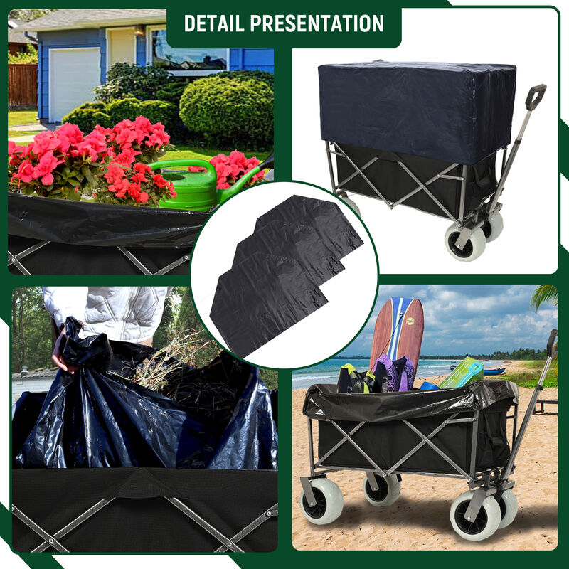 Streamdale Beach Wagon - Big Wheels, 500lbs Capacity, All Terrain, Black image number 1