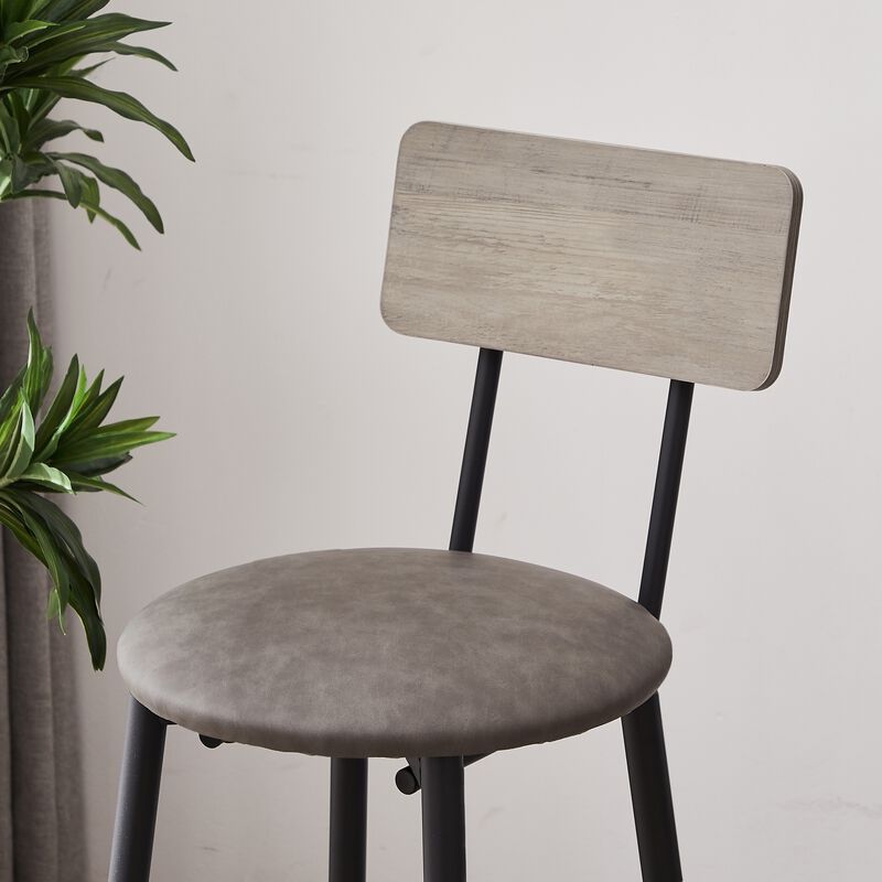 Hakpon Industrial Counter Height Bistro Set image number 7