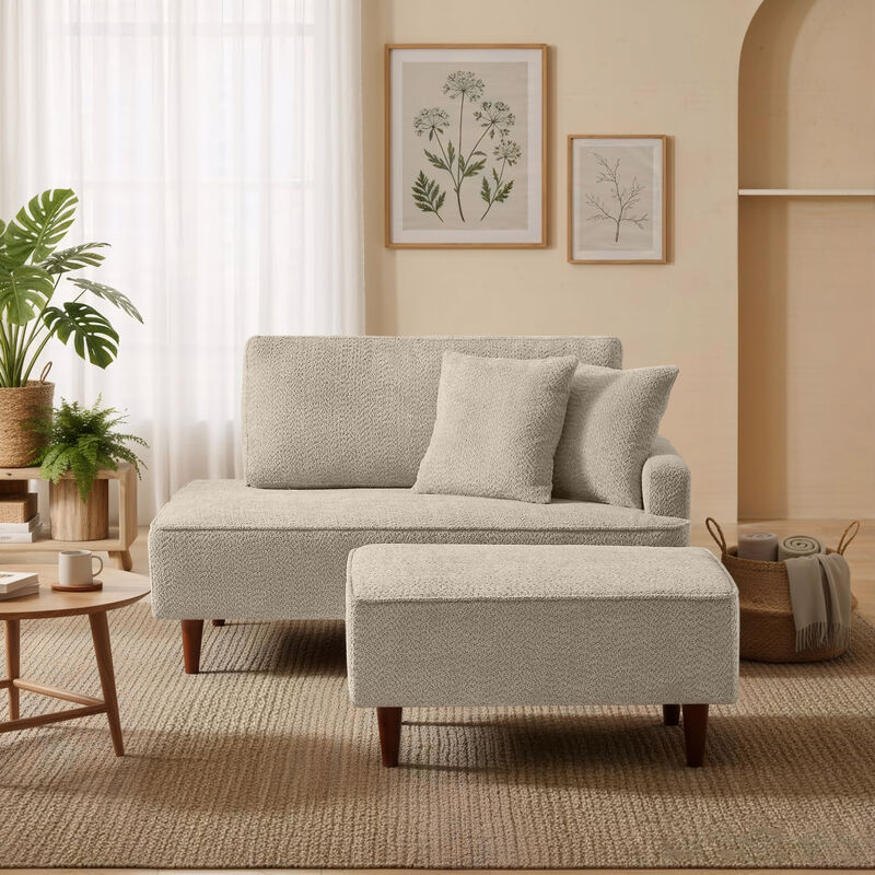 Statco  Chaise Lounge Chair with Ottoman image number 1