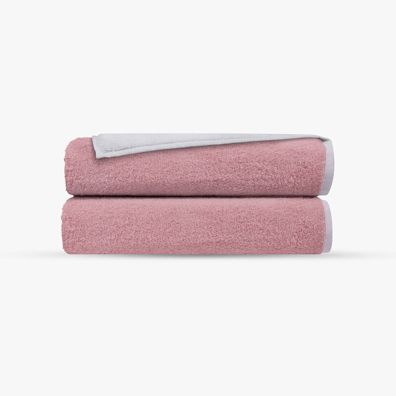 Double Face 2 pcs Turkish Bath Towels Set