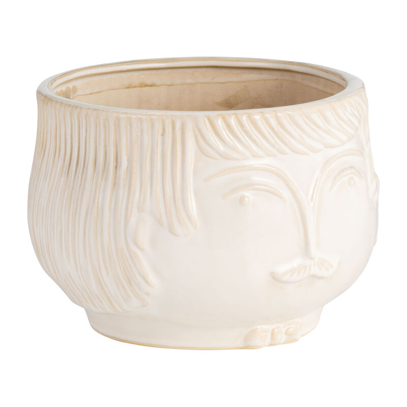 7" Grandpa Planter, White image number 1