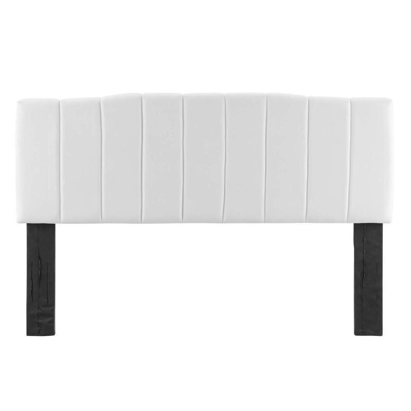 Camilla Channel Tufted Full/Queen Performance Velvet Headboard image number 1