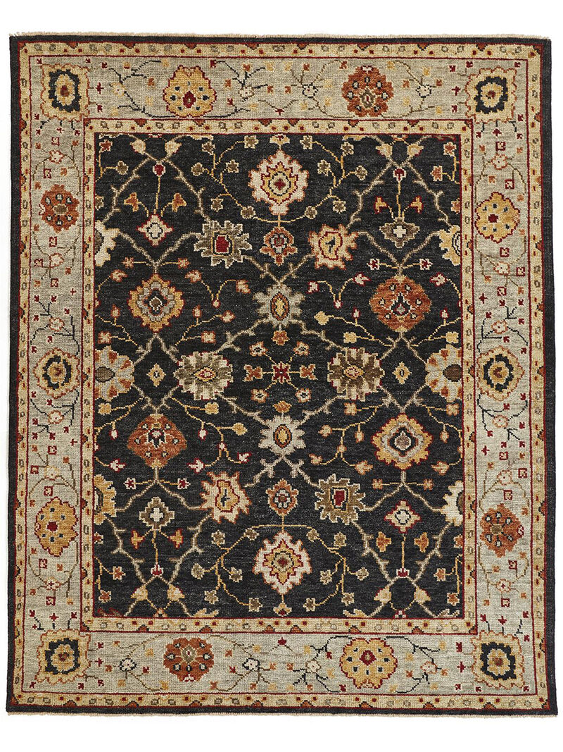 Carrington 6500F Black/Gold/Gray 3'6" x 5'6" Rug