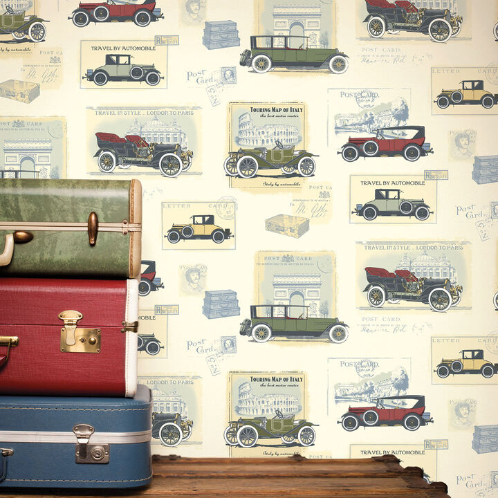 Nostalgie Cars Multi-coloured Wallpaper G56135