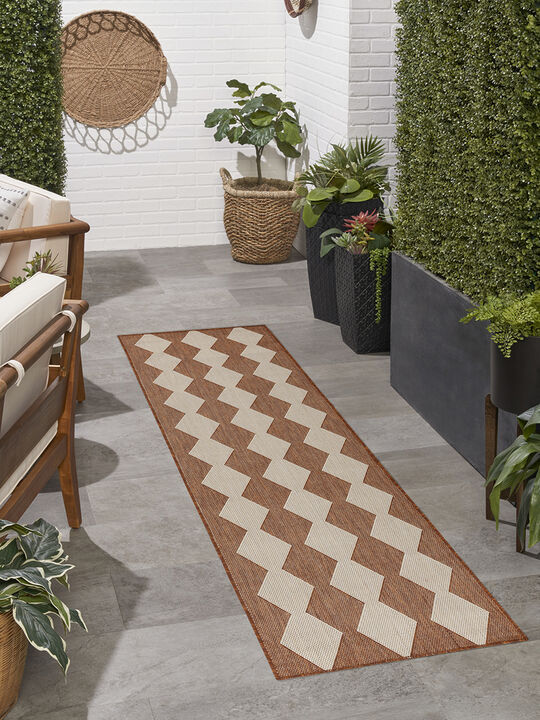 Positano POS04 Terracotta 4' x 6' Rug