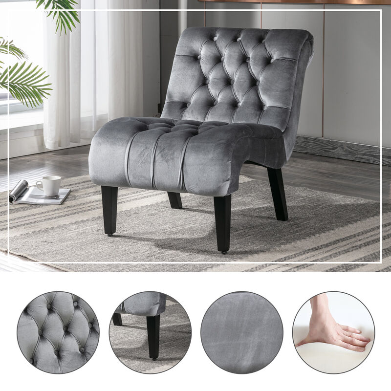 Mulpgo Velvet Accent Chair image number 2