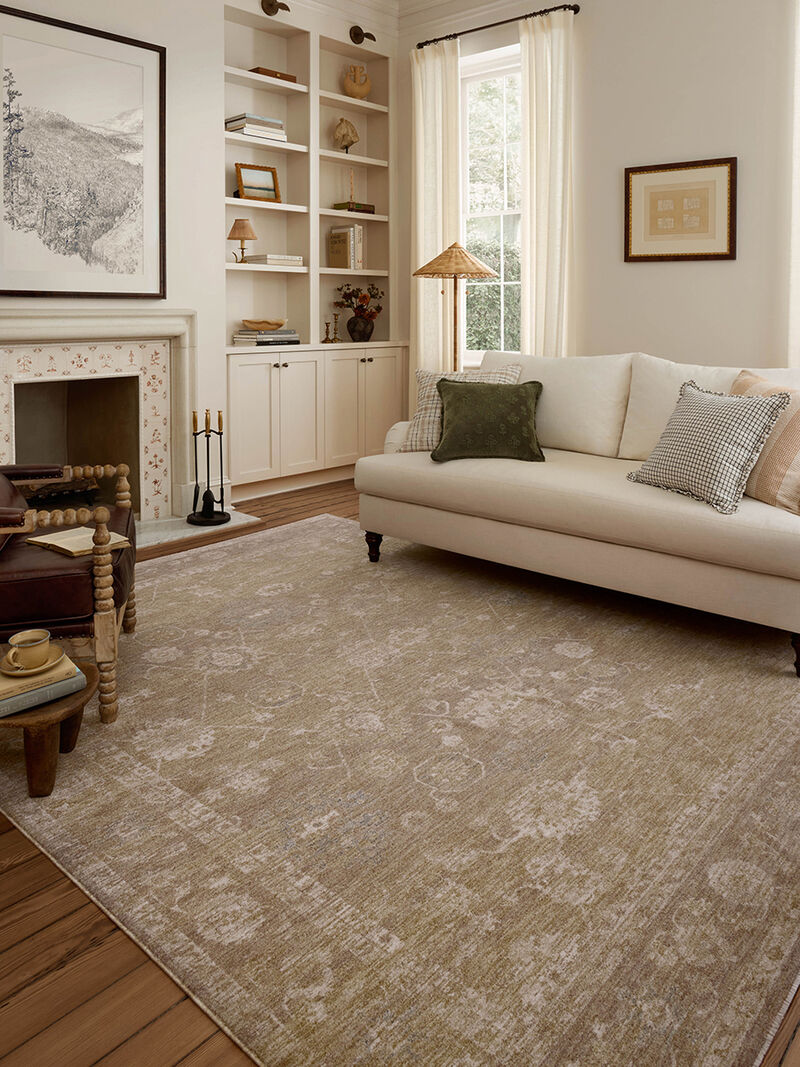 Louisa Taupe/Gold 2'7"x10' Runner Rug image number 1