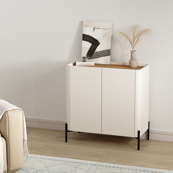 Abbey Beige Accent Cabinet