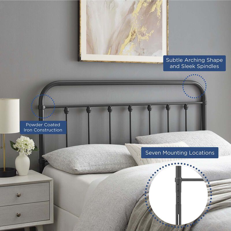 Sage Metal Headboard image number 4