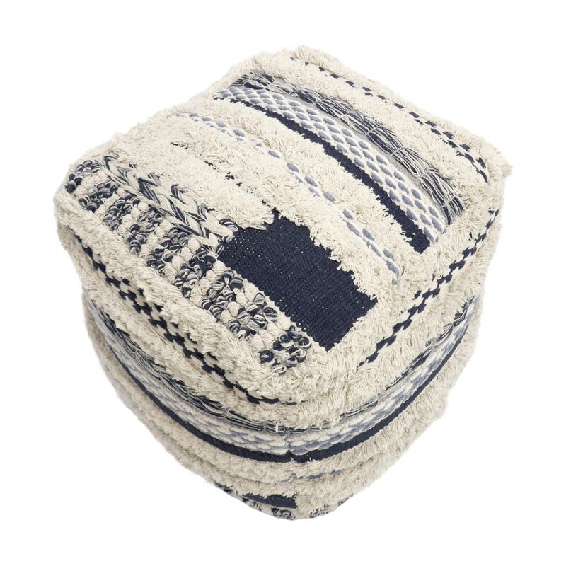 Pasargad Home Grandcanyon Braided Cotton Pouf image number 2