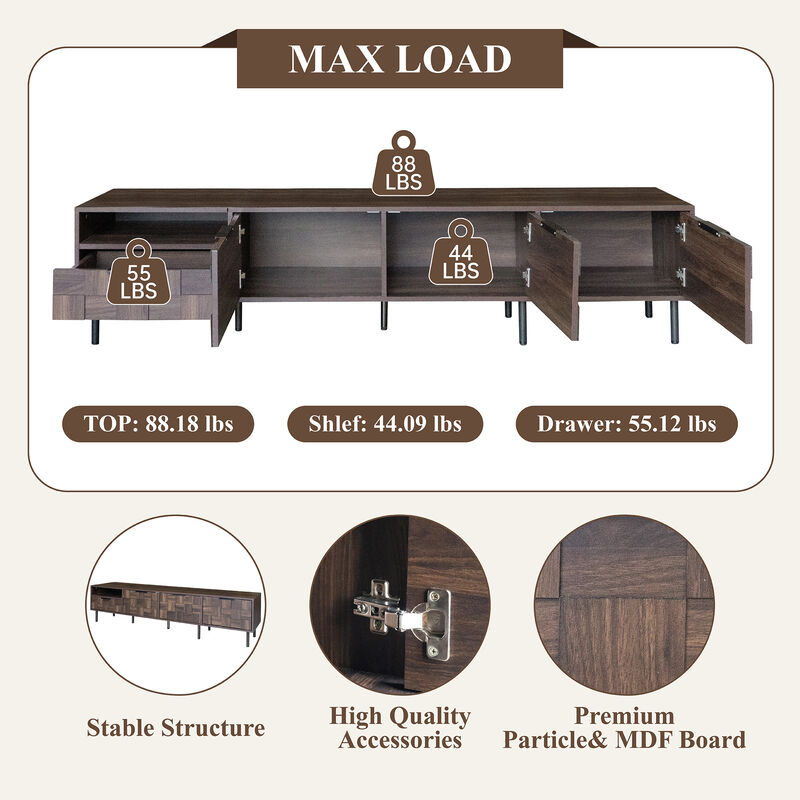 Huxdor TV Stand image number 4