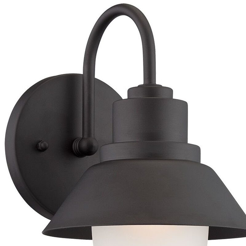 Hivvago Matte Black Lamp Shade Wall Light