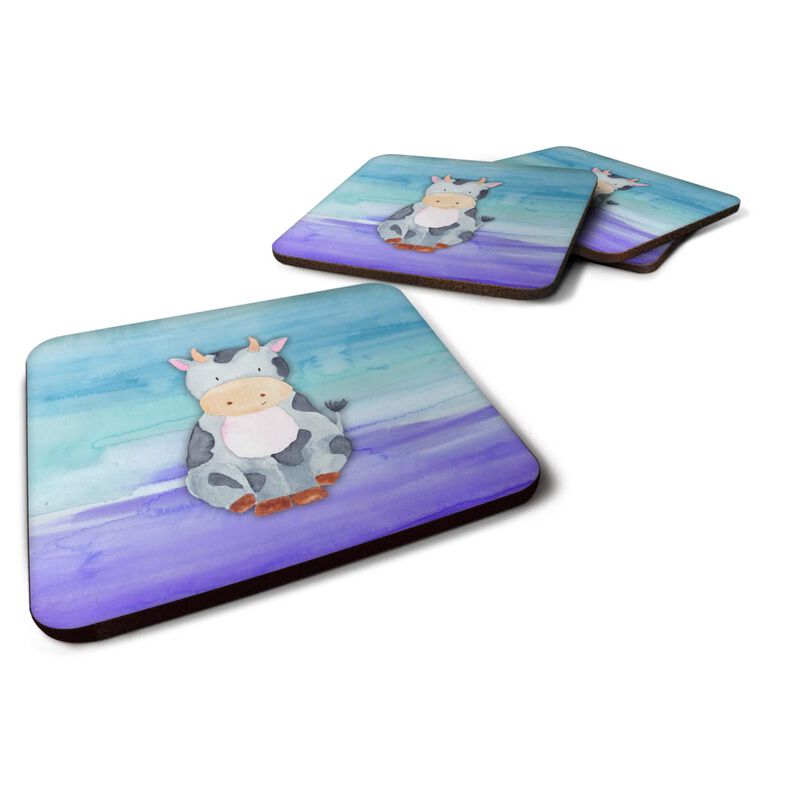 Caroline's Treasures Cow Watercolor Decorative coasters, 3.5, Multicolor