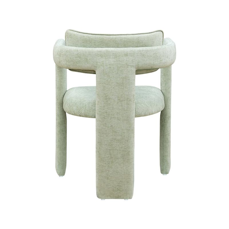 Meridian Furniture Brenda Mint Chenille Fabric Dining Chair, Set of 2